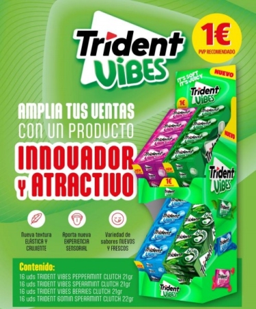 EXPO. TRIDENT VIBES+60 MINUTOS 64U 1€