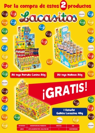 LOTE TOYS LACASITOS + GALLETA S,C