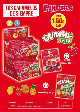 EXPO.PIKOTAS 20U+ GUMMYS 20U