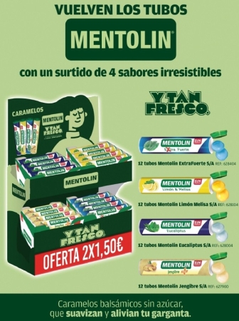 EXPO. TUBOS MENTOLIN 48U