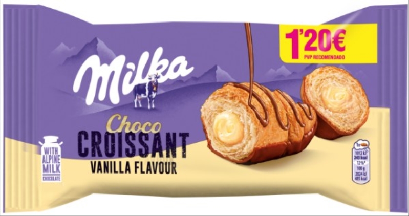 CROISSANT MILKA VAINILLA 50GR 14U