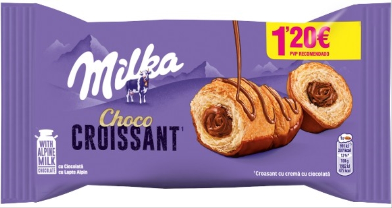 CROISSANT MILKA CHOCO 50GR 14U