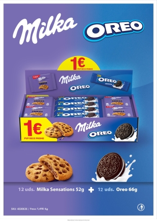 LOTE OREO + MILKA SENSATION